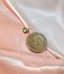 18k Solid Gold Evil Eye Charm for Women