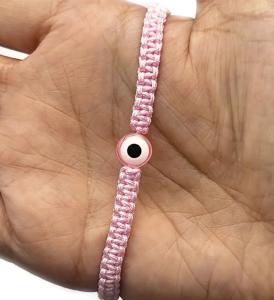 Pink Greek Evil Eye Charm Bracelet for All