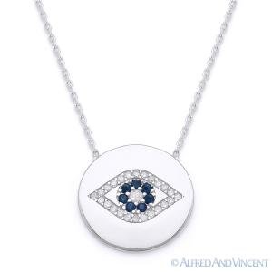 Sterling Silver Evil Eye Nazar Charm Necklace