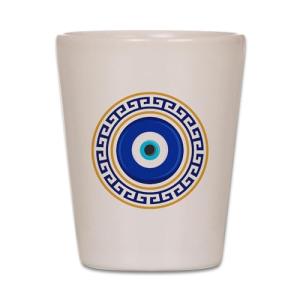 Funny Greek Mati Evil Eye Shot Glass Set