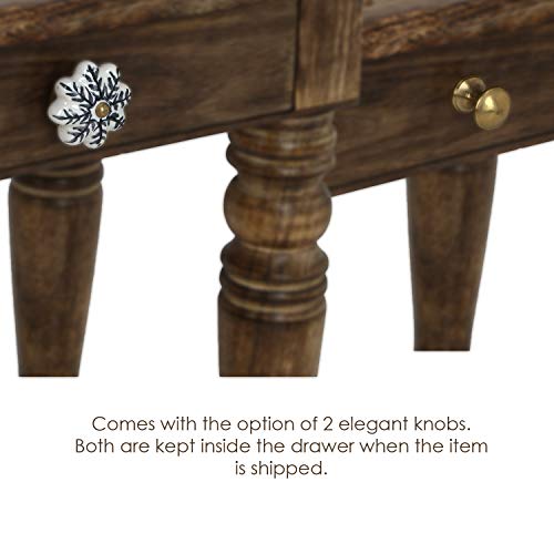 Art Deco Square Wooden Tarot Table