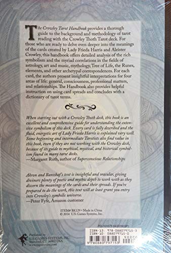 Large Crowley Thoth Tarot Deck & Handbook Set