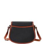 Dooney & Bourke Pebble Grain Saddle Bag, Black