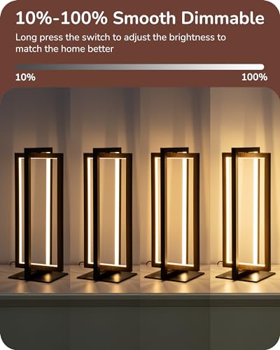 Modern LED Touch Control Dimmable Bedside Lamp