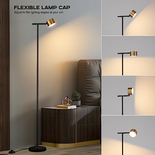 Modern Floor Lamp with Flexible Head and 3 Colors