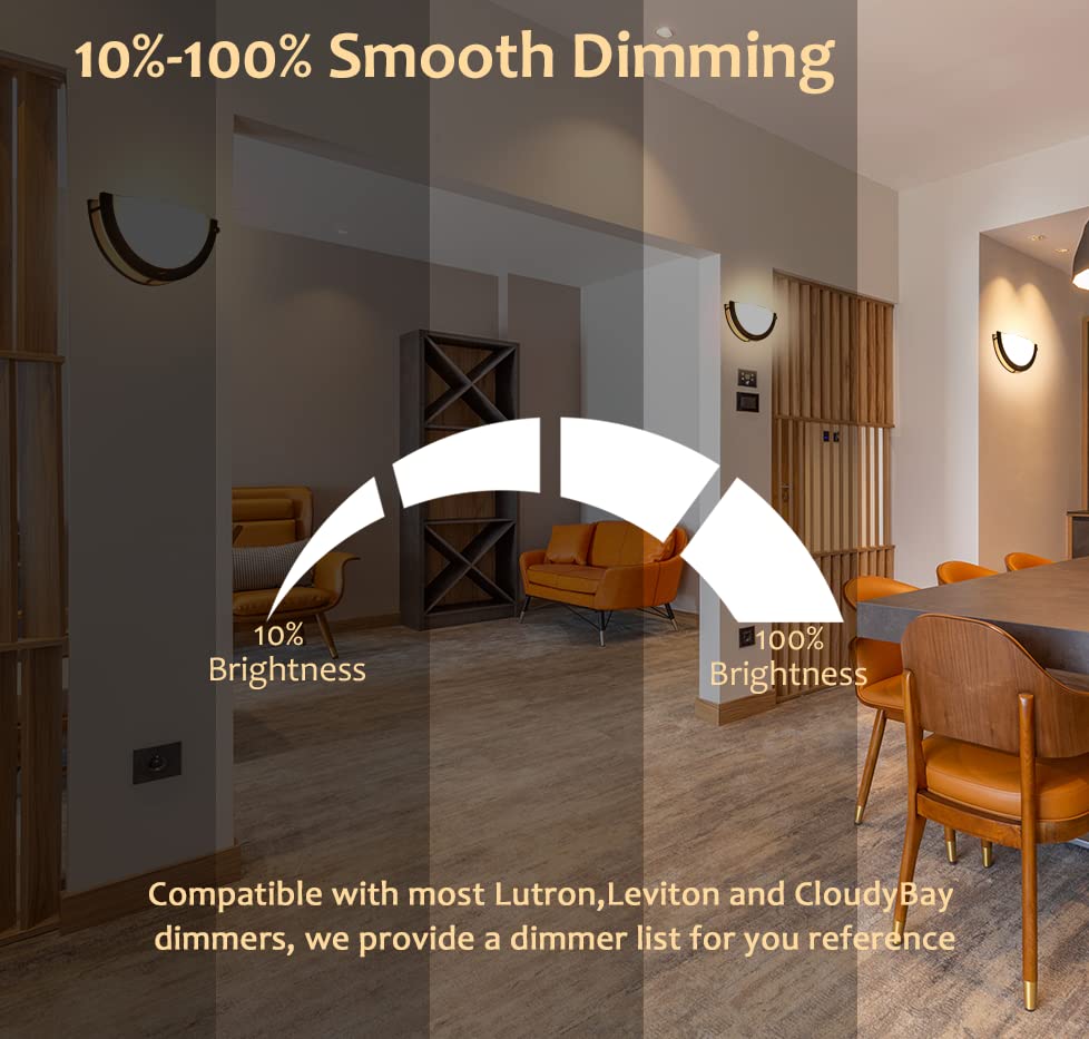 12-Inch Adjustable Dimmable LED Wall Sconce