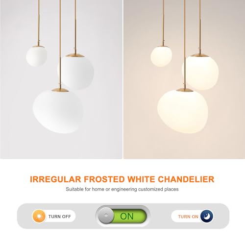 Modern Glass Pendant Light for Kitchen Island