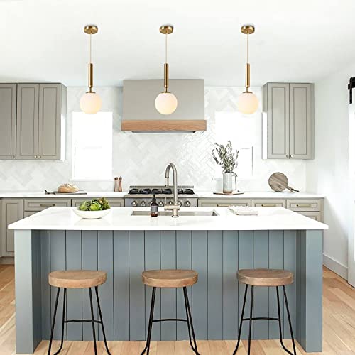 Modern Pendant Light with Matte Glass Shade