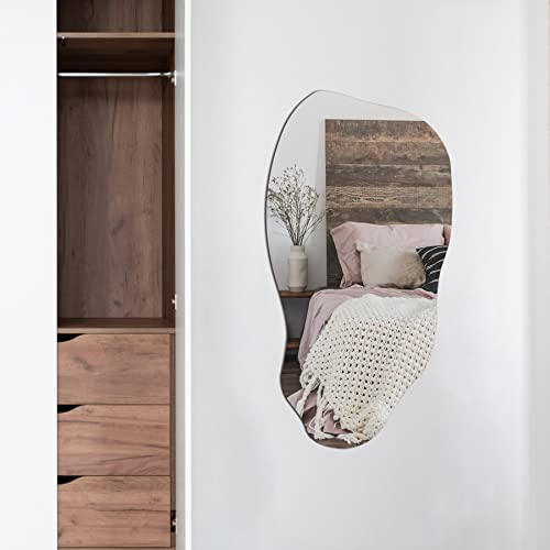 Asymmetrical Wall Mirror for Modern Living Spaces