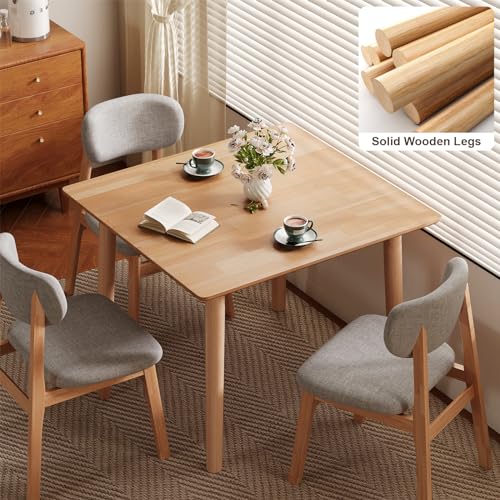 Minimalist 28" Wooden Dining Table for 2-4