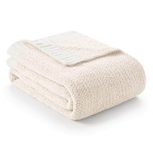 Reversible Plush Snuggle Sac Blanket - Beige 127x152 cm