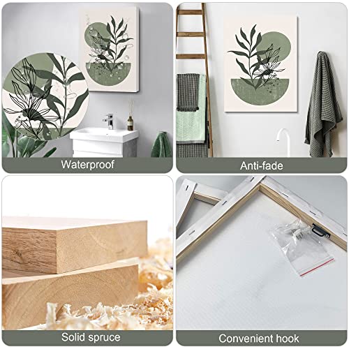 Sage Green Minimalist Wall Art Set of 3