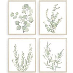 Botanical Boho Wall Art Prints - Set of 4