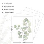 Botanical Boho Wall Art Prints - Set of 4