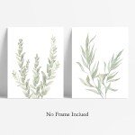 Botanical Boho Wall Art Prints - Set of 4