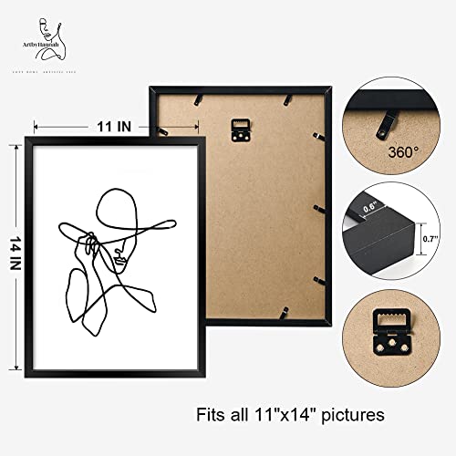Framed Minimalist Line Art Prints Set of 3