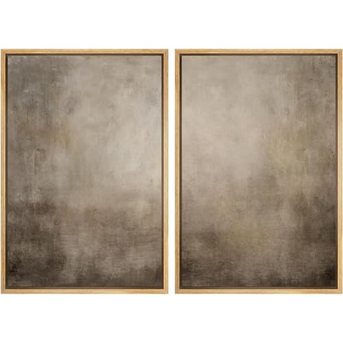Monochrome Gradient Abstract Canvas Wall Art