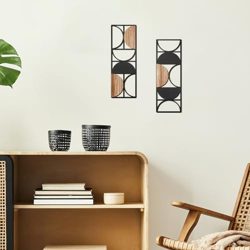 Small Metal Abstract Wall Art Set of 2