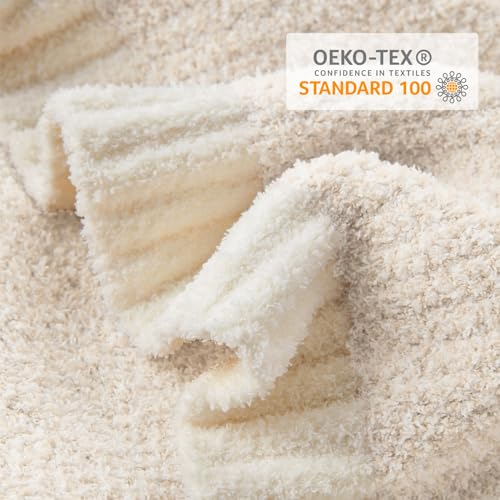 Reversible Plush Snuggle Sac Blanket - Beige 127x152 cm