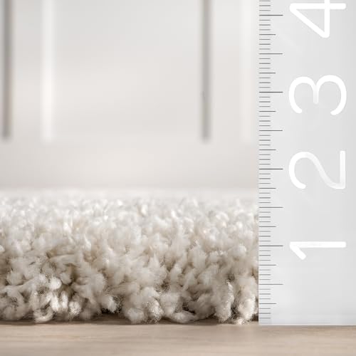 nuLOOM Gloria Abstract Shag Area Rug, Beige