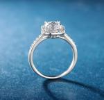 18K White Gold Plated Zirconia Promise Ring