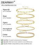 14K Gold-Plated Women's Tennis Bracelet Set