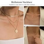 Emerald Birthstone Gold Necklace for Women