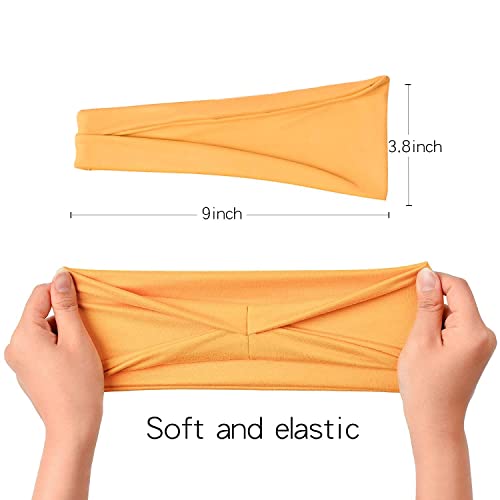 Set of 12 Non-Slip Workout Headbands for Women