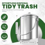 Utopia Kitchen Countertop Compost Bin - Various Sizes & Colors