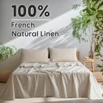 Natural Linen King Size Sheet Set - 4 Pieces
