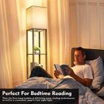 Stylish 63-Inch LED Floor Lamp with Shelves