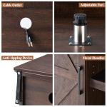 Rustic 66" Farmhouse TV Stand with Barn Door