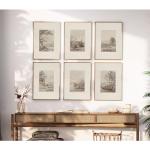 Neutral Vintage Botanical Wall Art Set of 6