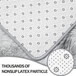 Soft Tie-Dyed Grey Shag Area Rug, 4x6