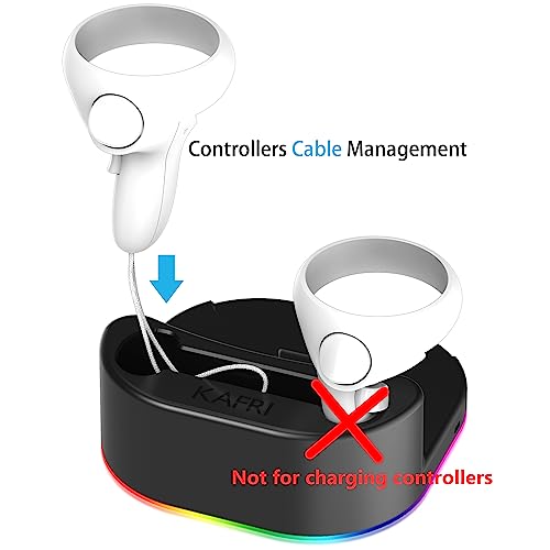 KAFRI VR Headset Charging Dock with RGB Lights