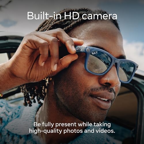 Meta Ray-Ban Smart Glasses, Matte Black Gradient