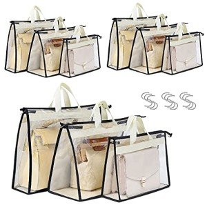 Clear Handbag Organizer Set of 9 Pouches