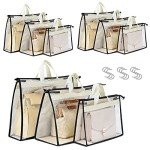 Clear Handbag Organizer Set of 9 Pouches