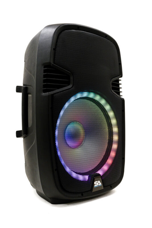 Bluetooth Karaoke Speaker Set with LED Lights