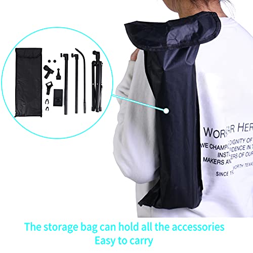 Adjustable Portable Microphone Stand with Phone Holder