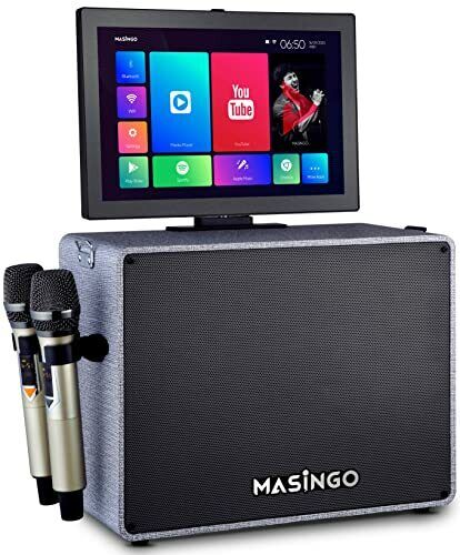 Masingo Karaoke Machine with Lyrics Display
