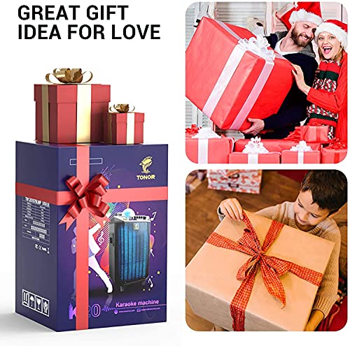 Karaoke Machine with Microphones and Remote Control