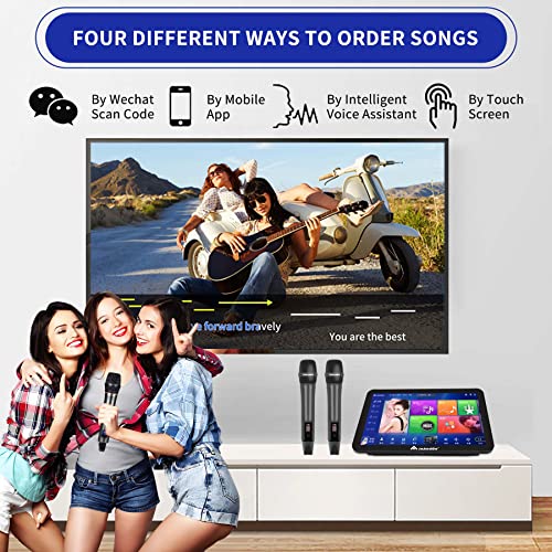 Inandon Karaoke Machine with Touch Screen and App Control