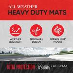 Motor Trend Heavy Duty Rubber Floor Mats Set