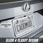 SunplusTrade 2 Stainless Steel License Plate Frames