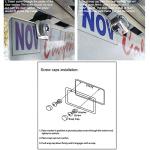 SunplusTrade 2 Stainless Steel License Plate Frames