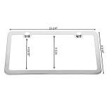 SunplusTrade 2 Stainless Steel License Plate Frames