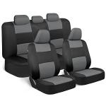 BDK Gray and Black Full Set Car Seat Covers