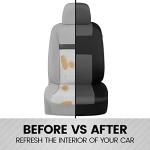 BDK Gray and Black Full Set Car Seat Covers