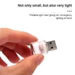 2Pcs  7 Color Car Interior Accessories Mini USB LED Light Neon Atmosphere Parts